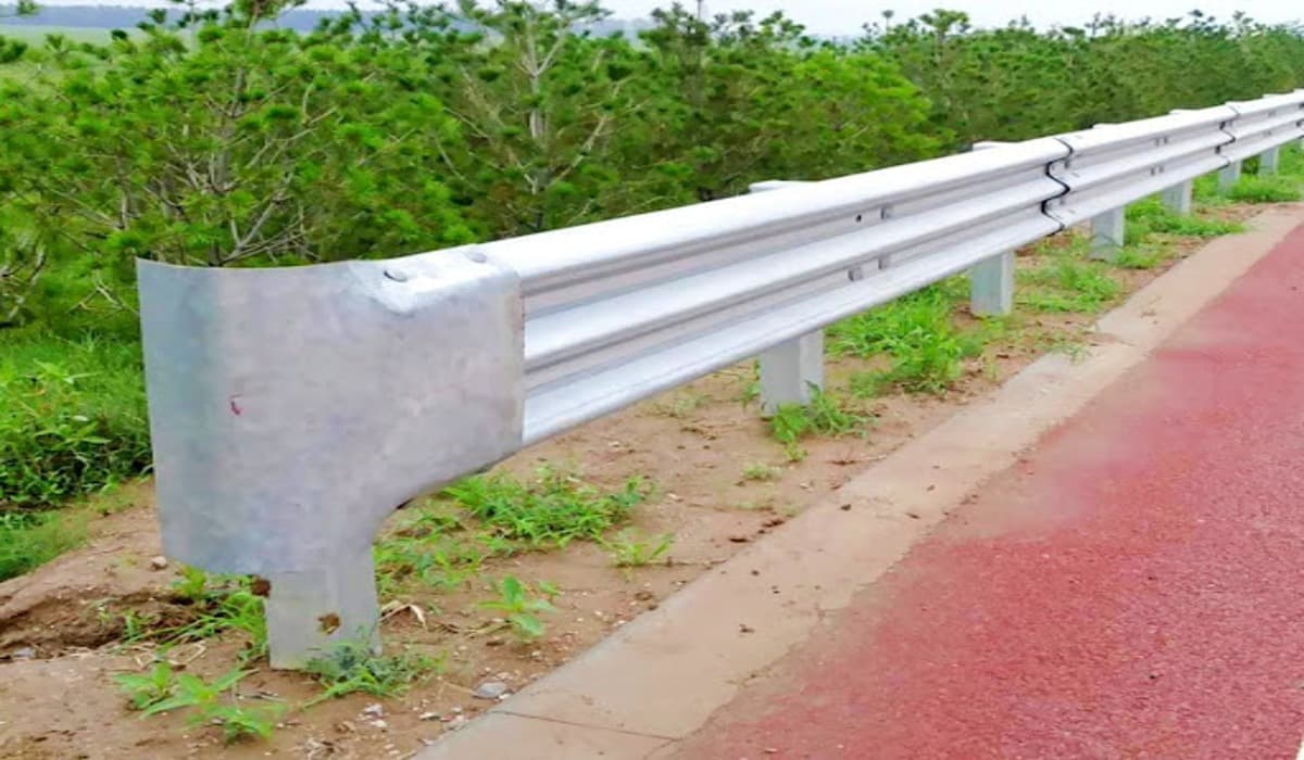 Steel guardrail posts