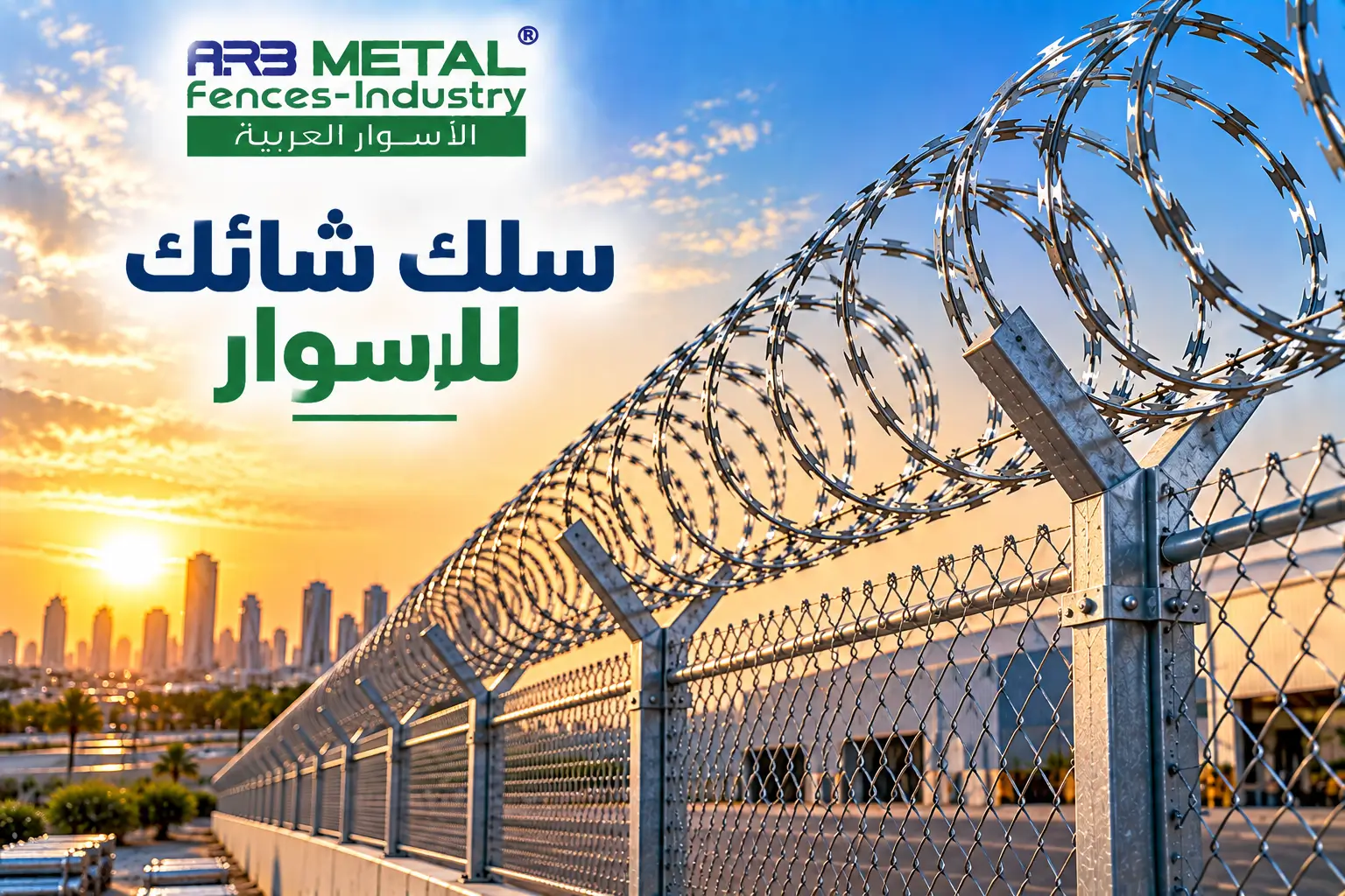 سلك شائك مجلفن للاسوار