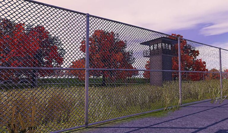 Chain link perimeter fence